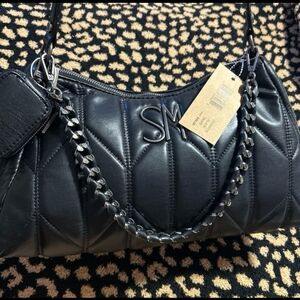 Black Quilted Shoulder Bag